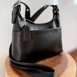 Coach Vintage Legacy Y2K Crossbody Bag 9136 Black Leather - Silver Hardware
